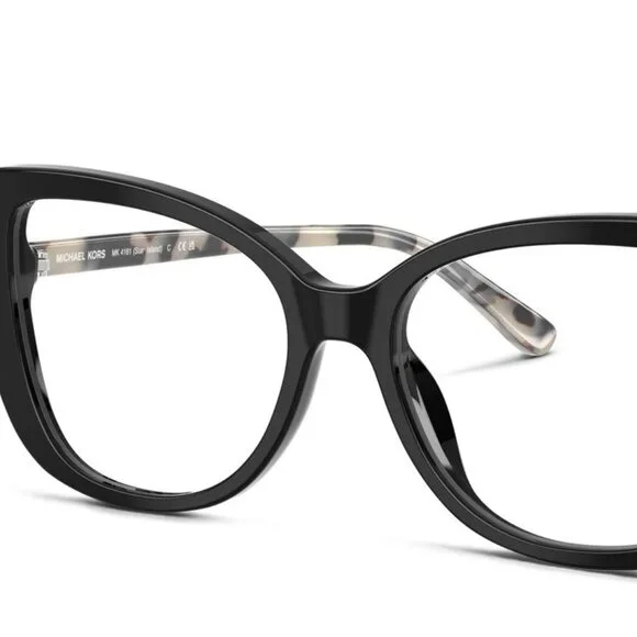 NEW MICHAEL KORS women\'s star island eyeglasses in black / gold Michael Kors MK4060U Telluride Eyeglasses | LensCrafters main image 4